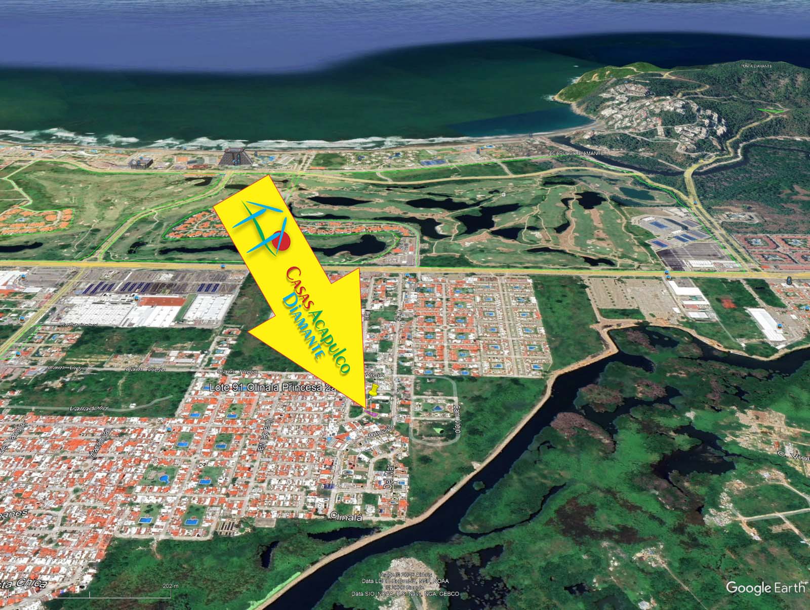 Terreno Olinalá Princesa Lote 91 2da sección - Ubicación satelital 7